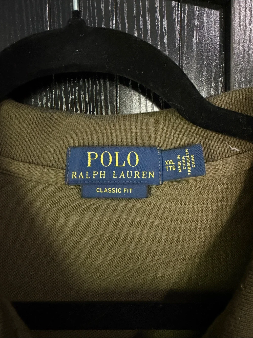 Polo by Ralph Lauren Olive Green Classic Pique Polo Shirt size 2XL
